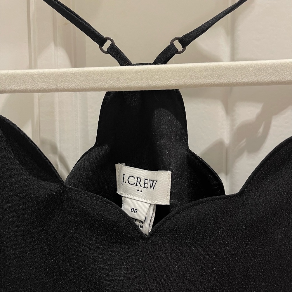 J.Crew Black Scalloped Silk Carrie Camisole (00) - Picture 9 of 9